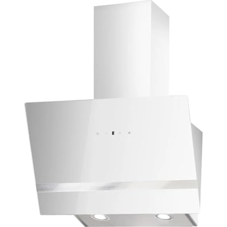 respekta Premium CH 24060 WAM, Motorhaube, Kamin abgewinkelt, Breite: 59.5 cm, Tiefe: 38.5 cm, Absaugung und Rückführung (mit zusätzlichem Rückführungsset), weiß – Bild 2