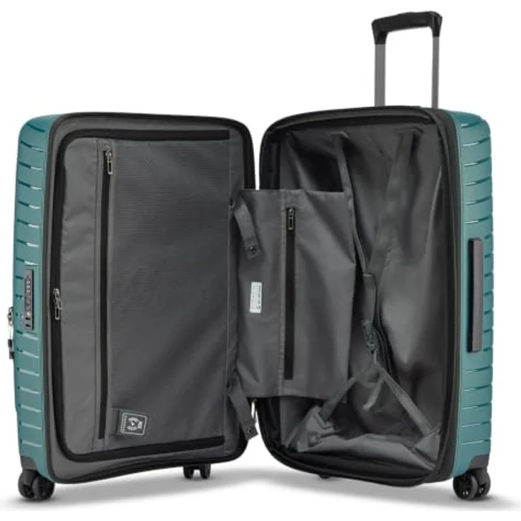 Stratic Novium 4 Rollen Trolley M 65.5 cm, Dehnfalte, 100% Polypropylen, petrol – Bild 6