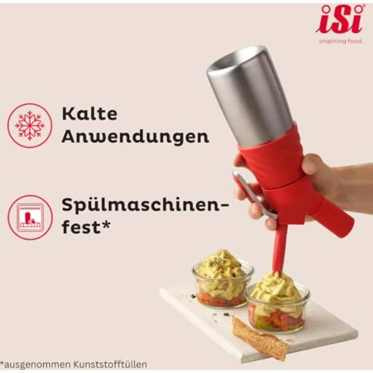 "iSi Sahnespender Creative Whip 0,5 l in Weiß, ideal für Schlagsahne und Desserts" – Bild 5
