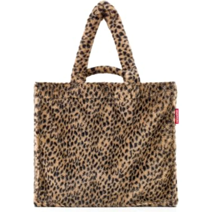reisenthel softshopper leo fake fur, geräumige Hand- und Einkaufstasche mit 4 Tragehenkeln und smarter Fächeraufteilung, 28 l – Bild 1