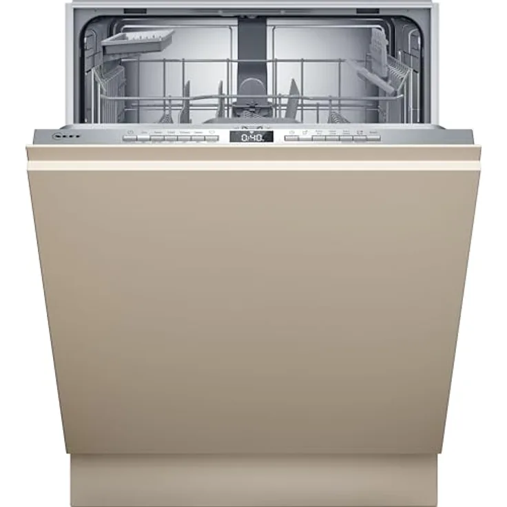 Neff N 50 S155HTX04E, vollintegrierbarer Geschirrspüler mit Chef 70°C und Glasschutz 40°C Programm, 60 cm, flexibles Korbsystem, Home Connect App-fähig