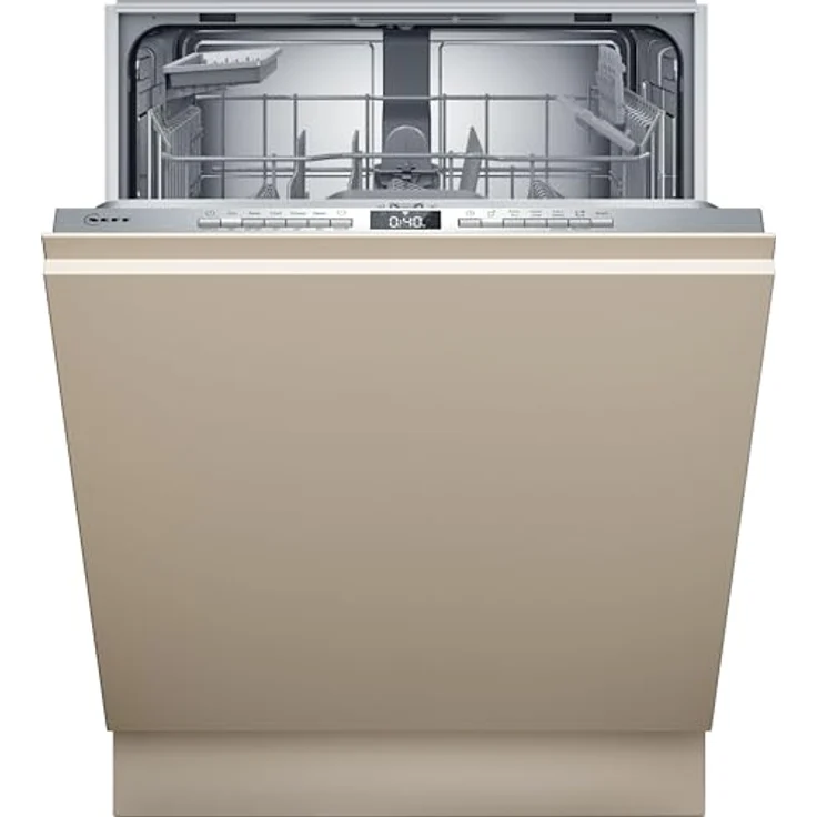 Neff N 50 S155HTX04E, vollintegrierbarer Geschirrspüler mit Chef 70°C und Glasschutz 40°C Programm, 60 cm, flexibles Korbsystem, Home Connect App-fähig – Bild 1