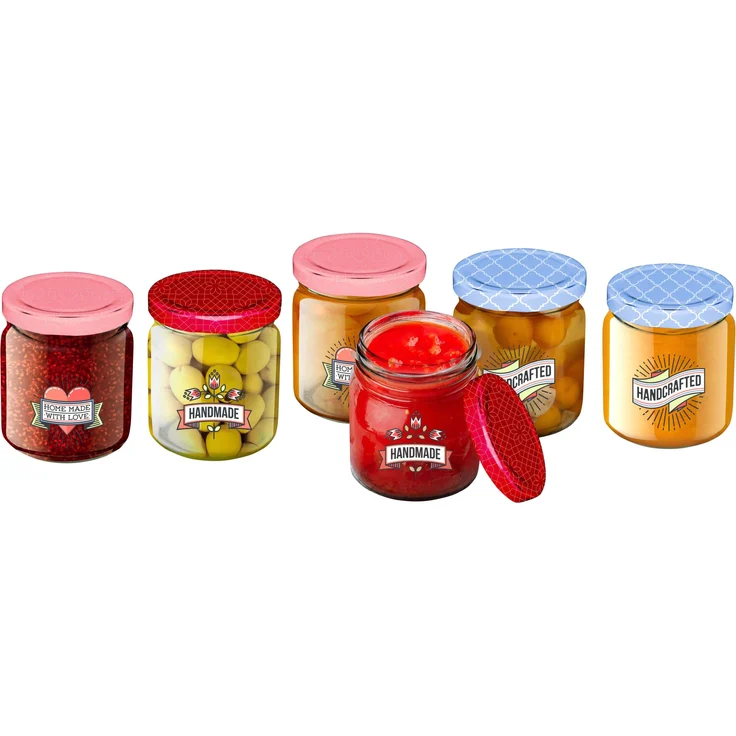 Alpina Vorratsdosen-Set 6-teilig, 200ml mit luftdichtem Schraubverschluss für optimale Frische