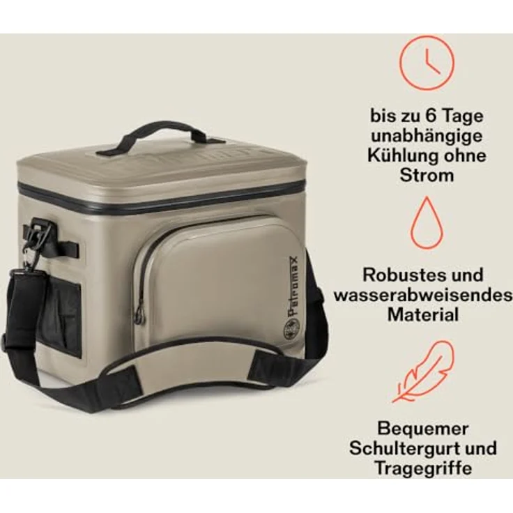 Petromax Kühltasche, 22 l, wasserabweisend, 4-6 Tage Kühlleistung, mit Tragegriffen und Flaschenöffner – Bild 2