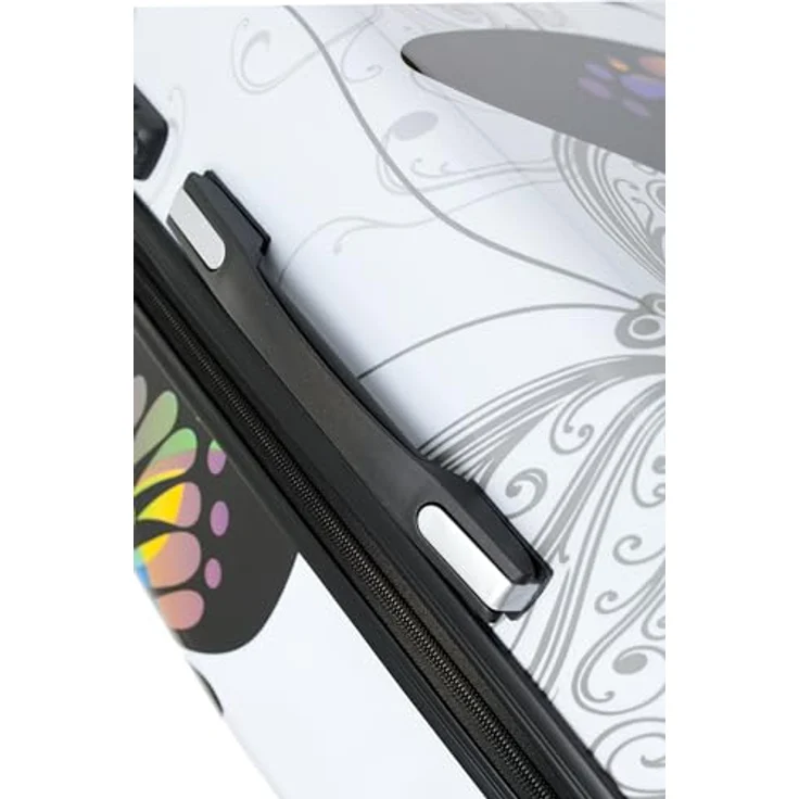 BEIBYE Butterfly 2060, 4-tlg. Hartschalen Kofferset mit TSA-Schloss, inkl. Handgepäck & Beautycase, XL-75cm, robust und leichtgängig mit 360° Rollen – Bild 4
