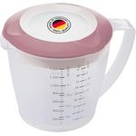 Westmark Rührbecher »Helena« mit Deckel, 1,4 l, mehrsprachige Skala und Sieb-Funktion, rosa