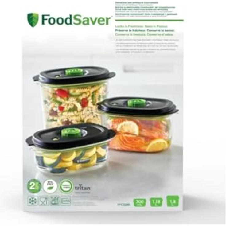 FoodSaver Preserve & Marinate Vakuumbehälter auslaufsicher spülmaschinenfest luftdichte BPA-freie Le – Bild 3