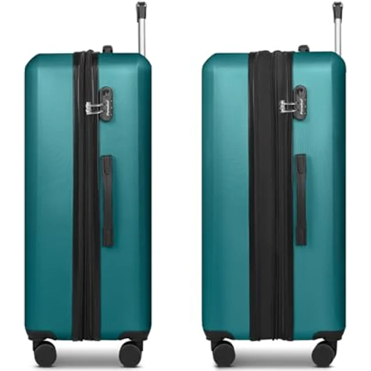 Check in Paradise 2.0 Koffer, XL Trolley 52 x 30 x 78 cm, erweiterbar, stoßfestes ABS, Teleskopgriff, 110 Liter Volumen, für Damen und Herren – Bild 3