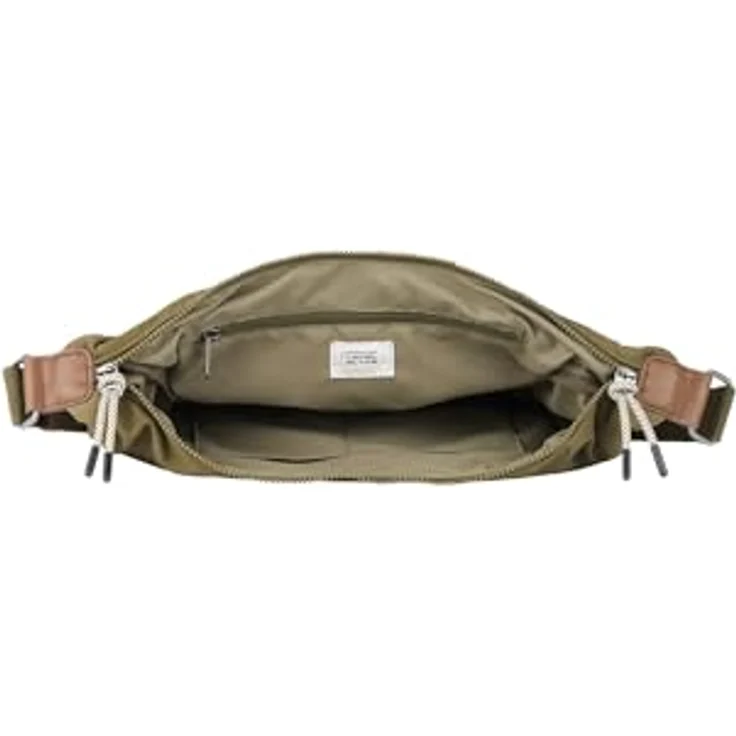 Camel Active Aurum Hobo Bag L, Handtasche in Grün mit verstellbarem Schulterriemen, geräumigem Hauptfach und zwei Zipperfächern – Bild 3
