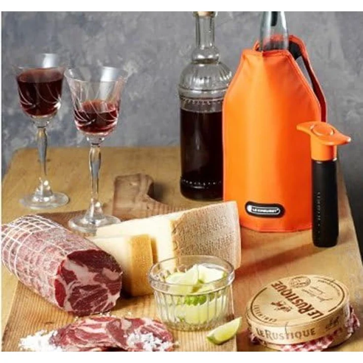 Le Creuset Tragbarer Flaschenkühler für Wein oder Champagner, Orange, Wasserabweisender Stoff, WA-126 - Preisvergleich – Bild 4