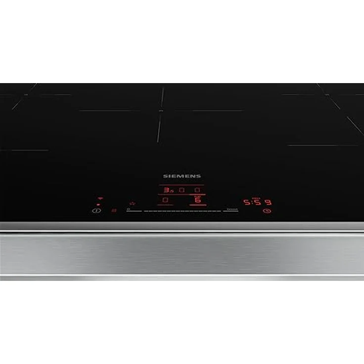 Siemens EH845HVB1E iQ100, Smartes Induktionskochfeld, 80 cm, Schwarz, Mit Rahmen aufliegend, TouchSlider, Dunstabzugsautomatik – das perfekte Zusammenspiel von Kochfeld und Dunstabzugshaube – Bild 2