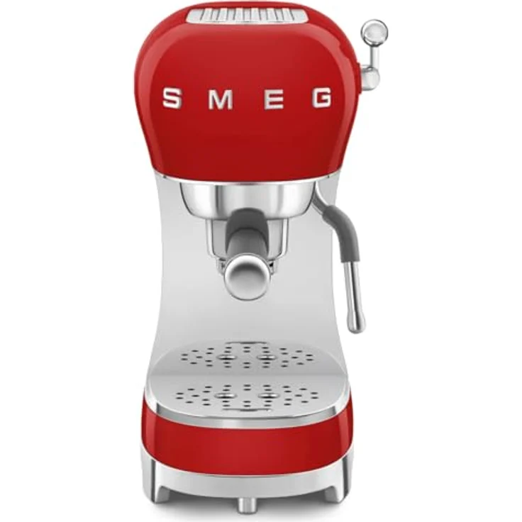 Smeg ECF02RDEU Siebträger Espresso-/Kaffemaschine Rot, Siebträgermaschine, Rot – Bild 1