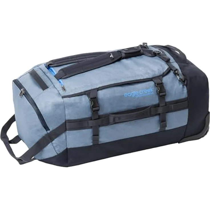 Eagle Creek Cargo Hauler Wheeled Duffel 110L - Version des Klassikers aus recyceltem Polyester I 110 L Volumen I Abrieb- & Wasserbeständig | 38 x 77 x 34 cm | 110 L | Glacier Blue (450) – Bild 1