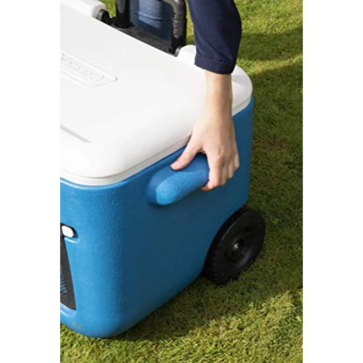 Coleman 50QT passive Kühlbox, Kunststoff, blau-weiß – Bild 12