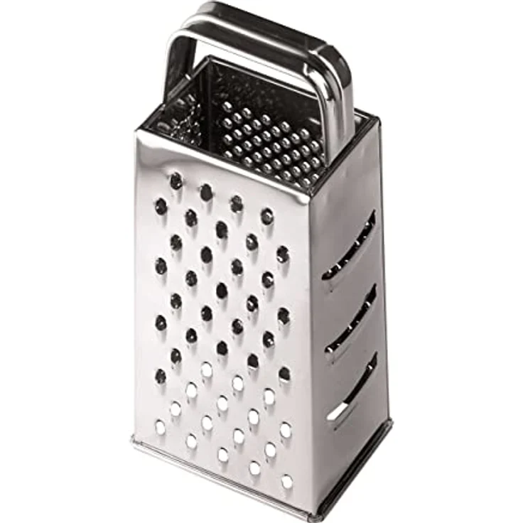 Fiskars Reibe, 4-seitig, Rostfreier Stahl, Höhe: 23 cm, Essential, Silber, 1065589 – Bild 2