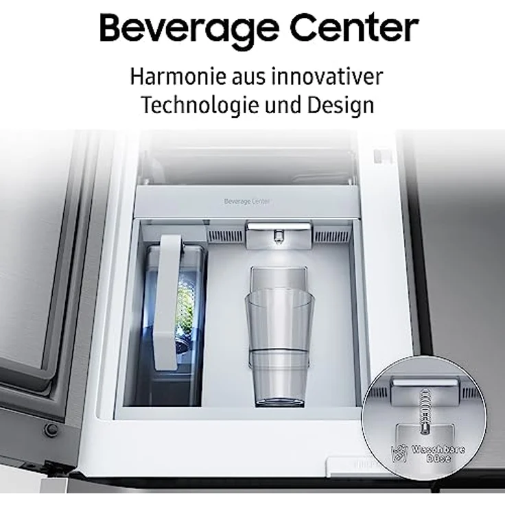 Samsung French-Door-Kühlschrank mit Gefrierfach, 178 cm, 649 l, AI Energy Mode (SmartThings), Auto Ice Maker, No Frost+, Edelstahl-Look, RF59C701ES9/EG – Bild 5