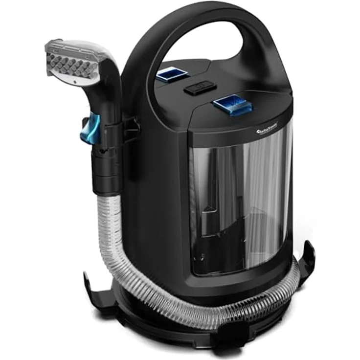 TurboTronic By Z-LINE Multi Waschsauger, 500W Spot Cleaner mit 1,6l Dual Tank, Nass-Sauger Haustier Notfall Teppich Flecken Reiniger Sprühsauger Schwarz – Bild 3