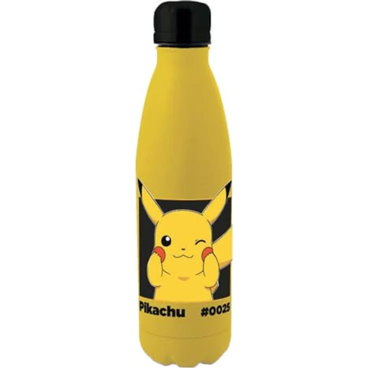POKÉMON Trinkflasche, robuste 500 ml Wasserflasche für unterwegs mit praktischem Design – Bild 2