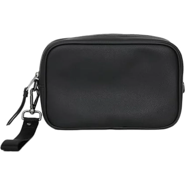 ARMANI EXCHANGE Umhängetasche Herren Kosmetiktasche Synthetisch BEAUTY CASE, Einfarbiger Kulturbeutel mit Brand Logo, schwarz – Bild 5