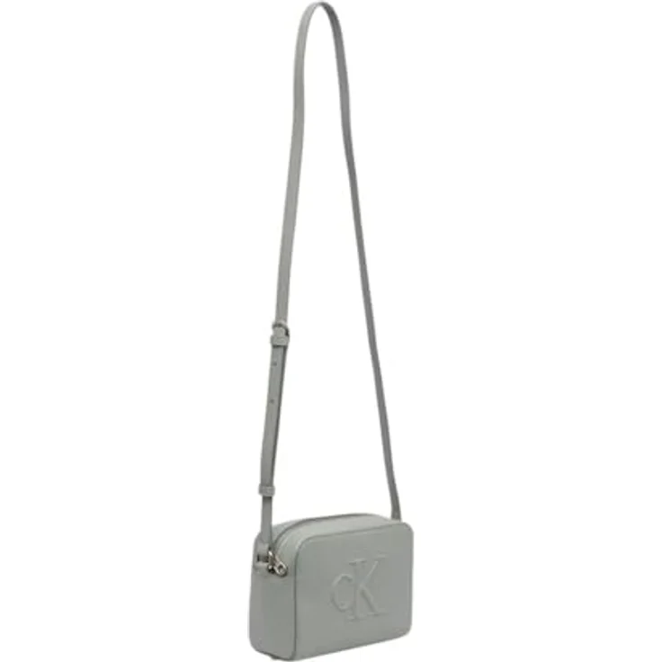 Calvin Klein Jeans Umhängetasche SCULPTED CAMERA BAG DEBOSS, Slate Gray, Polyurethan (PU) – Bild 2