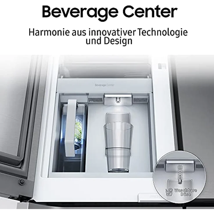 Samsung RF65DG9H0EB1EF 4-Türen French Door mit Family Hub+ und AI Food Manager, 636 L Premium Black Steel – Bild 6