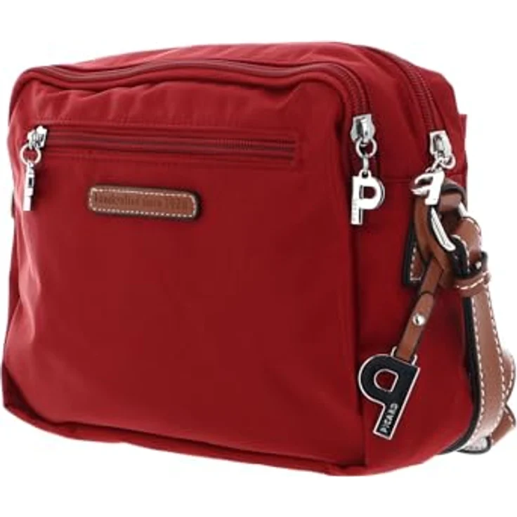 Picard Sonja Umhängetasche, 22 cm, Nylon, rot, mit Reißverschlussfächern und Innenorganisation – Bild 4