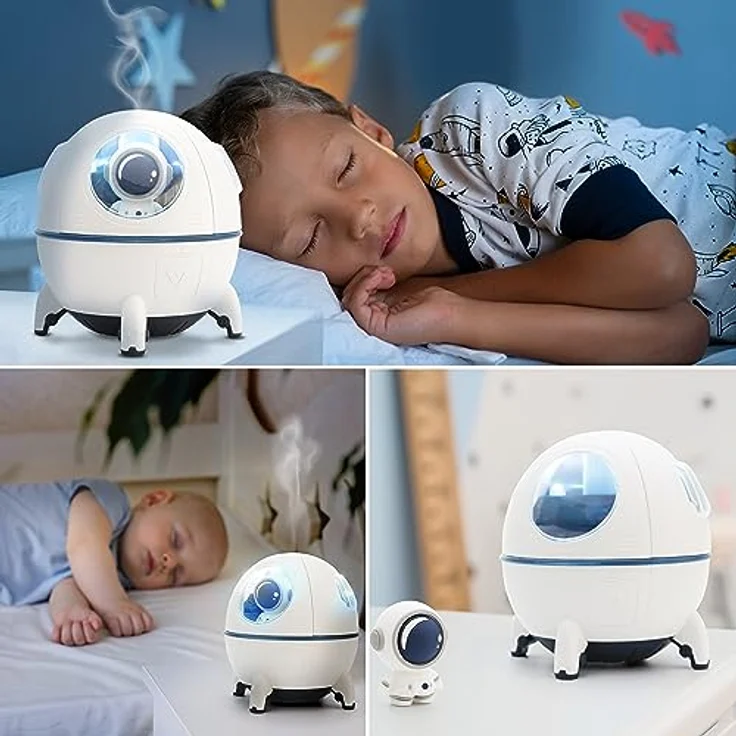 RIO Spaceship Explorer, Ultraschall-Aromadiffusor und Luftbefeuchter für Kinder, Design-Accessoire für gemütliche Atmosphäre, ohne Nachfüllung – Bild 2