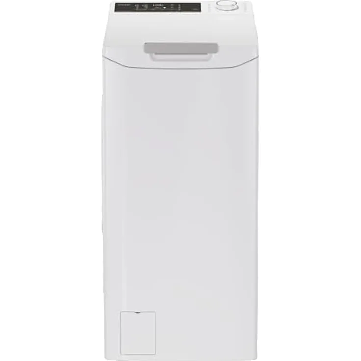 Candy TCA474TM5-S, Toplader Waschmaschine 7kg mit smarter Wi-Fi Bedienung und Hygiene+ Programm