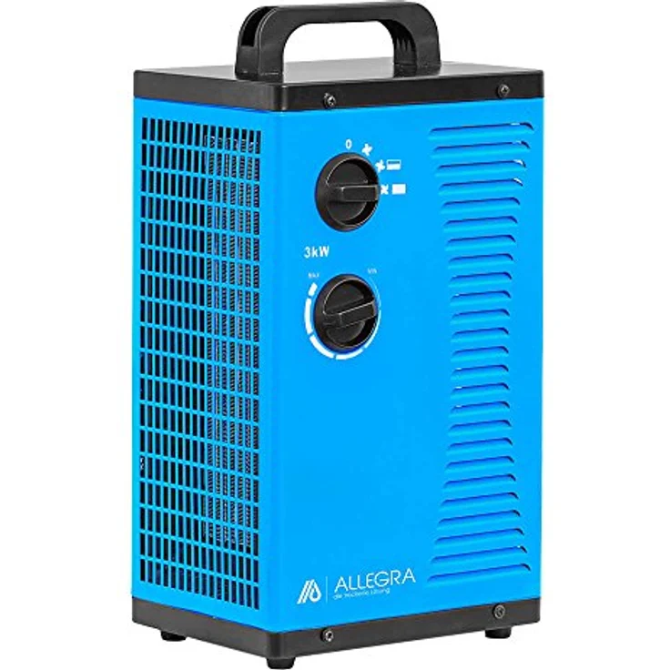 ALLEGRA H32 Keramik Heizlüfter Elektroheizer - 3 KW 3000 Watt, mit Thermostat und 1,5m Zuleitung – Bild 1