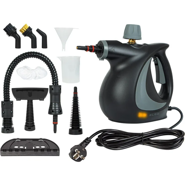 BLOW PURE STEAM Dampfreiniger, tragbar, 1050 W, Anthrazit, 0,35 l Kapazität, 3,2 bar Dampfdruck, Aufheizzeit 2 min