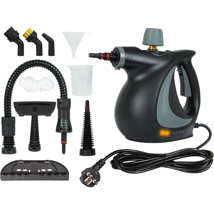 BLOW PURE STEAM Dampfreiniger, tragbar, 1050 W, Anthrazit, 0,35 l Kapazität, 3,2 bar Dampfdruck, Aufheizzeit 2 min