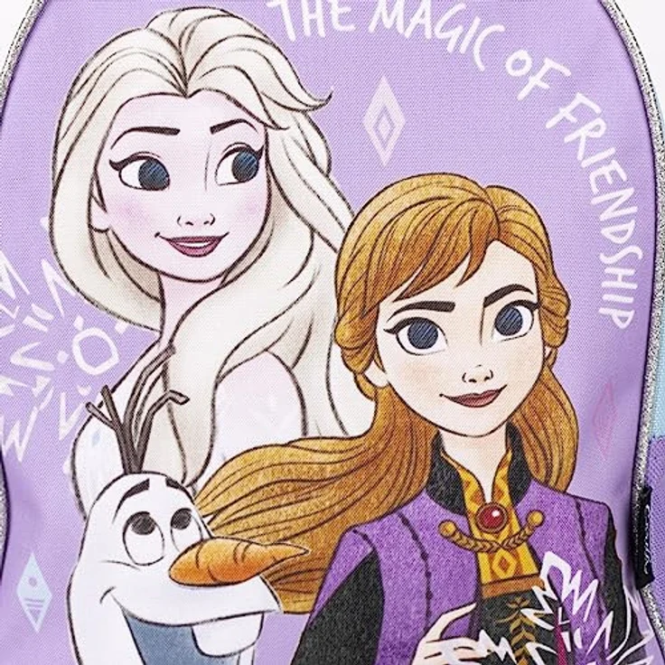 Disney Frozen Freizeitrucksack, multifunktionaler Rucksack für Kinder mit robustem Design, 29 CM hoch, 22 CM breit, 10 CM tief, 100% Polyester – Bild 3