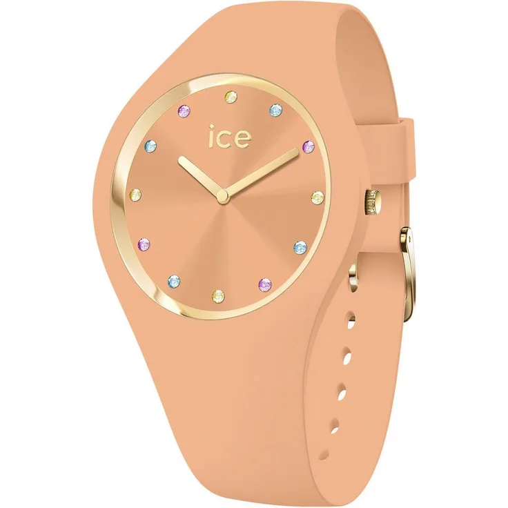 Ice-Watch Quarzuhr ICE cosmos - Small+ - 2H (colour stones) 022362, Damenuhr mit trendigem Rotschimmer