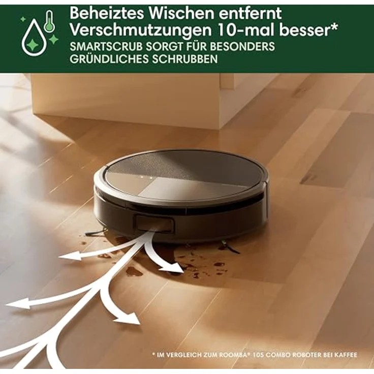 iRobot Roomba Max 705 Combo Vac, Staubsauger-Roboter mit AutoEmpty™ Dock, PerfectEdge-Technologie und 175x Saugkraft, Schwarz – Bild 5