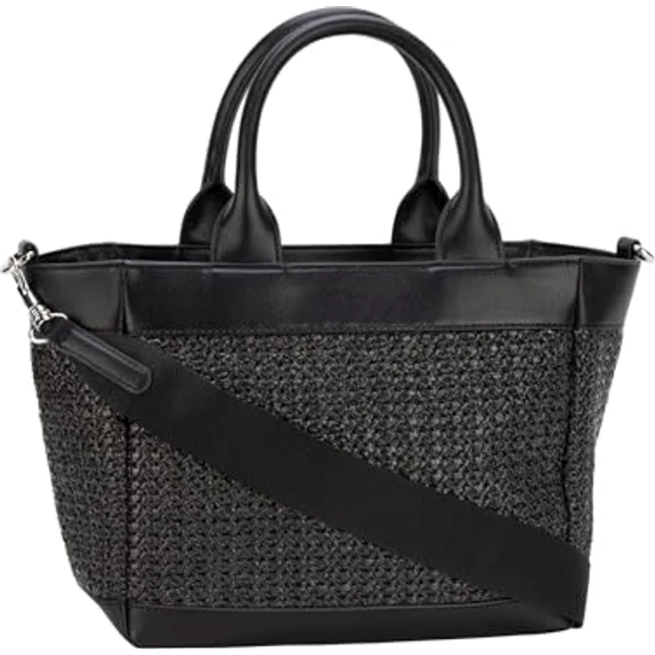 Joop! Jeans Calduccio Spiaggia Shopper Tasche, schwarz, 100% Bast, 26.5 cm x 14 cm x 21 cm – Bild 3