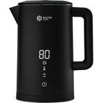 Balter Edelstahl Wasserkocher mit Temperatureinstellung, 40°C-100°C, Doppelwand, BPA frei, 1,5L, Schwarz