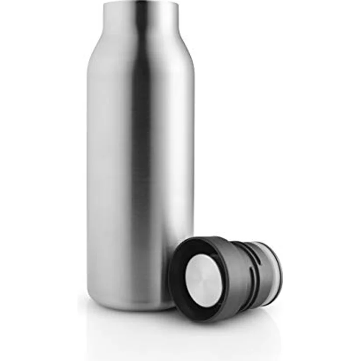 Eva Solo Urban Isolierflasche, 0.5 Liter, doppelwandig, steel/black, 100% dicht, spülmaschinengeeignet – Bild 8