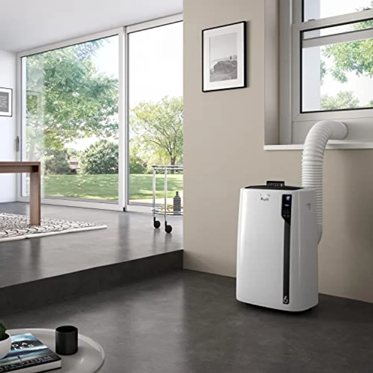 De'Longhi Pac EL92 Silent Mobiles Klimagerät, Kunststoff, Weiß und Schwarz – Bild 4