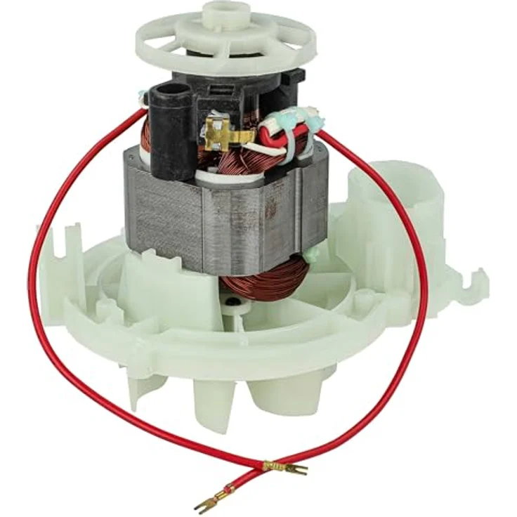 vhbw Ersatz Motor kompatibel mit Vorwerk VK 119, 118, 121, 120, 122 Staubsauger - Inkl. Anschlusskabel, Leistungsstarker & langlebiger Motor, 450W, grau – Bild 1