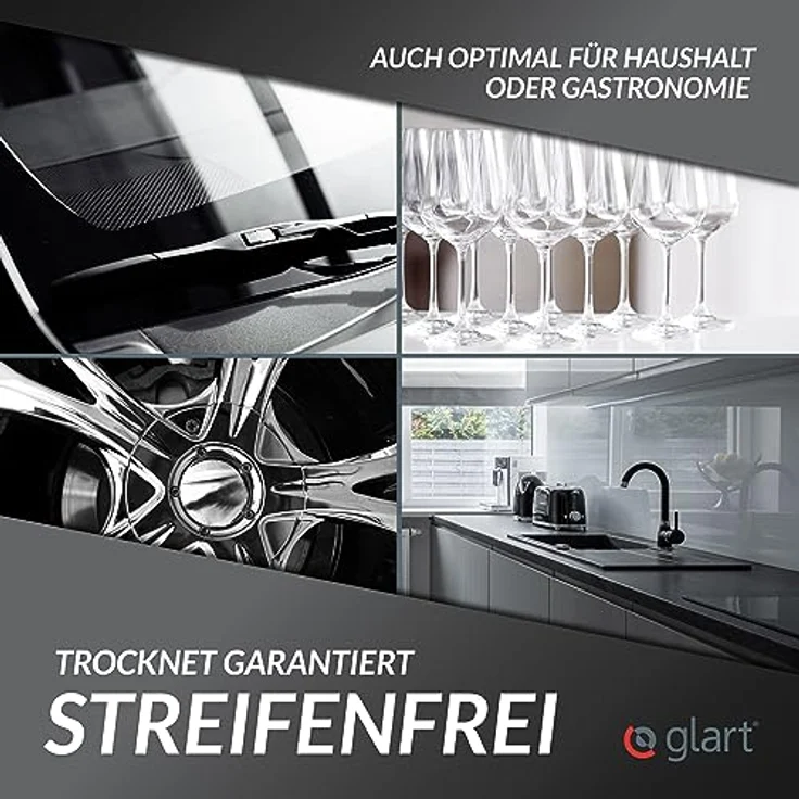 Geschirrtücher Trockentuch 70x50 cm, Microfasertuch Waffeltuch, saugstarke Trockentücher für Glas, Küche, Geschirr, Bad – Bild 6