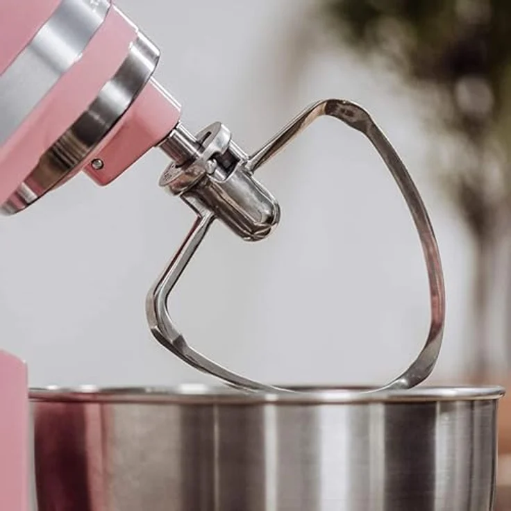 Kitty Professional Flachrührer Edelstahl "Schmetterling" für KitchenAid MINI | schneller und spülmaschinenfest, silber – Bild 5