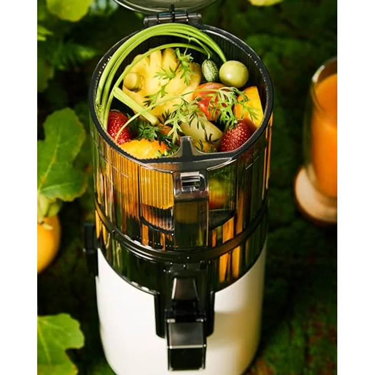 Hurom H-70FT Entsafter, Slow Juicer, 150 W, weiß – Bild 2