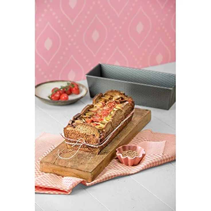 Kaiser Inspiration Brotbackform 30 x 8,5 cm, Brotform für 1000g-Brote, Kastenform antihaftbeschichtet, sauerteigbeständig, praktischer Griffrand – Bild 2