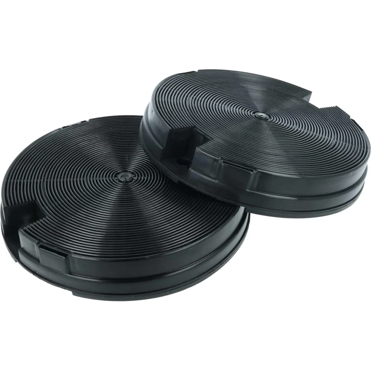 vhbw 2x Aktivkohlefilter für Zanussi ZHC 632 X und ZHC 932 X, verbesserte Umluft, schwarz