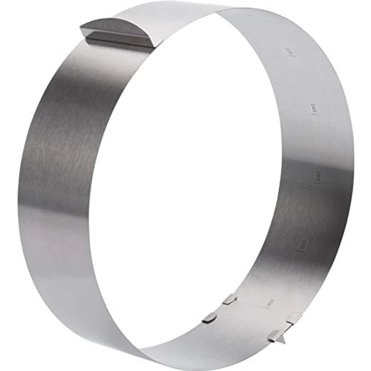 Westmark Tortenring mit verstellbarem Durchmesser von 16 bis 30 cm, Rostfreier Edelstahl, Silber, 31312260 – Bild 10
