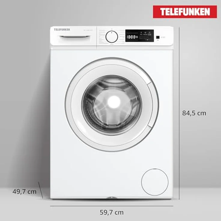 Telefunken W-7-1200-B-W, 7kg Frontlader Waschmaschine mit 1200 U/Min, Inverter Motor, AquaStop und Schontrommel, weiß – Bild 7