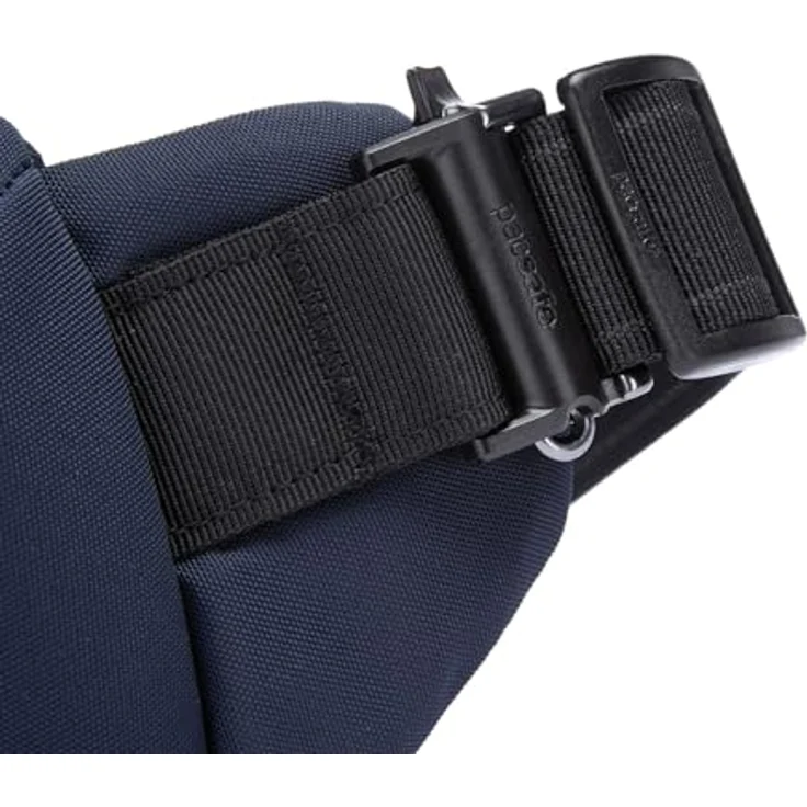 Pacsafe Vibe 150 Umhängetasche RFID, kompakte Handtasche mit Anti-Diebstahl-Funktionen, 16 cm, Blau – Bild 9