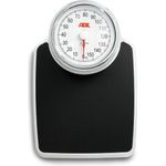 ADE Personenwaage Analoge Körperwaage im Retrostil, präzise Doktorwaage, rutschfeste Oberfläche, bis 160kg, schwarz