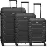 SMARTBOX Hartschalen Koffer-Set 3-teilig | Robustes Polypropylen Material, 4-Doppelrollen & TSA-Schloss, Edition 01