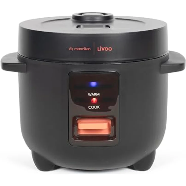 Livoo DOC298, Reiskocher 400 W, 1,2 l schwarz, für bis zu 4 Personen, automatische Abschaltung, Antihaftbeschichtung – Bild 2